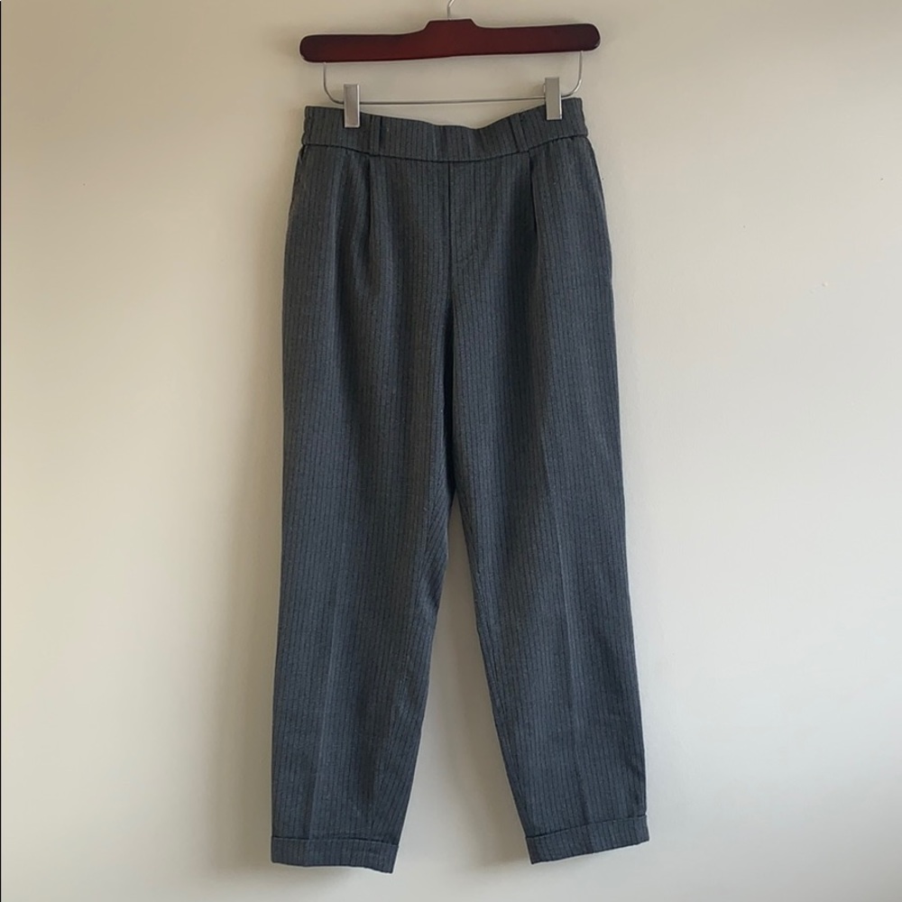 Suzy Shier Grey Stripe Trousers